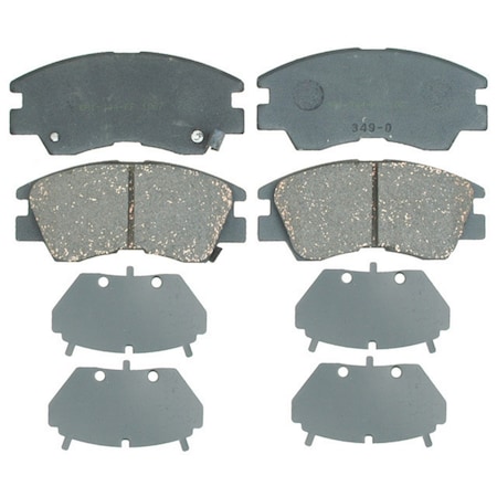 Raybestos 87-96 Dodge Tk/Mitsu Tk-Montero/Pu/Ra-Fr Brake Pad Set, Pgd349C PGD349C